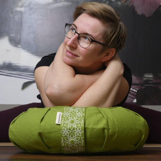 Meditatieset met  Kussen Halve Maan Groen