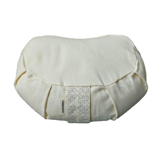 Meditatieset met  Kussen Halve Maan Ivoor