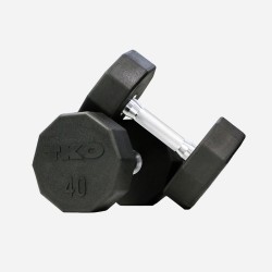 Rubberen 10-kantige Dumbbells