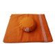 Meditatieset met Kussen Zafu Maan Oranje Meditatieset met Kussen Zafu Maan Oranje