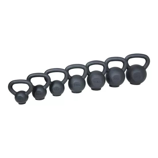Lifemaxx Cast iron kettlebell Rubberen voet Lifemaxx Cast iron kettlebell Rubberen voet