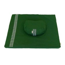 Meditatieset met kussen halve maan forest green Meditatieset met kussen halve maan forest green